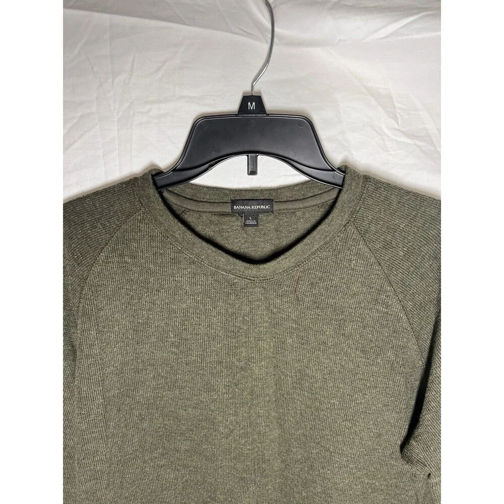 Banana Republic Green Long Sleeve Pullover Size Large